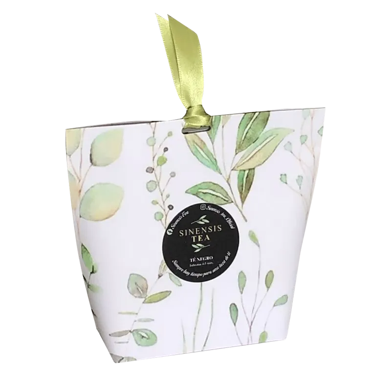 Custom Botanical Pouch Gift Box for Tea