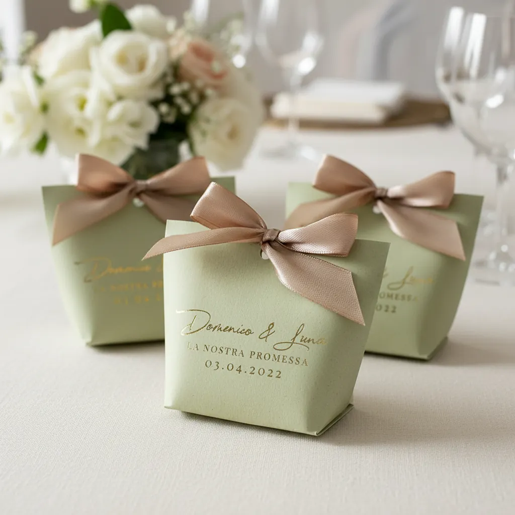 Custom Pillow Favor Box for Weddings 3