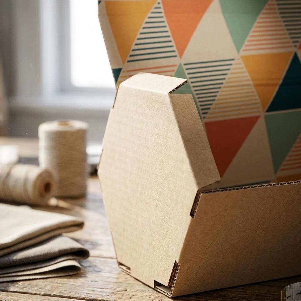Custom Kraft Hexagon Mailer Box for Apparel 2
