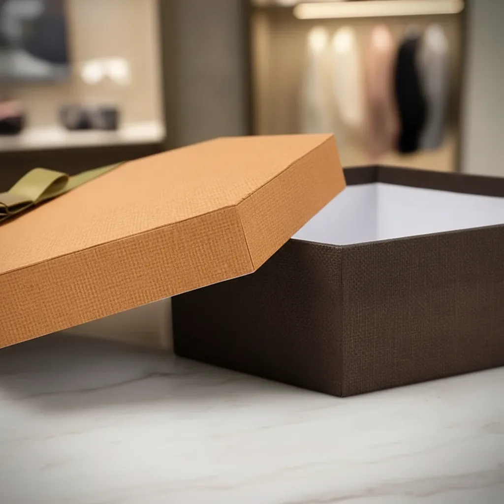 Custom Two-Tone Hexagon Gift Box for Boutiques 2