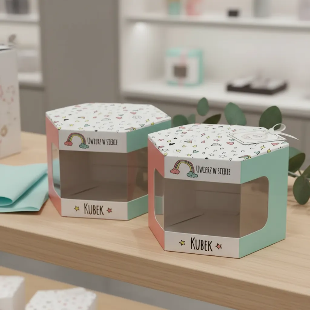 Custom Window Hexagon Box for Retail Gifts 3