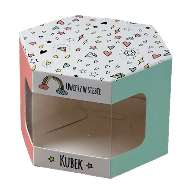 Custom Window Hexagon Box for Retail Gifts
