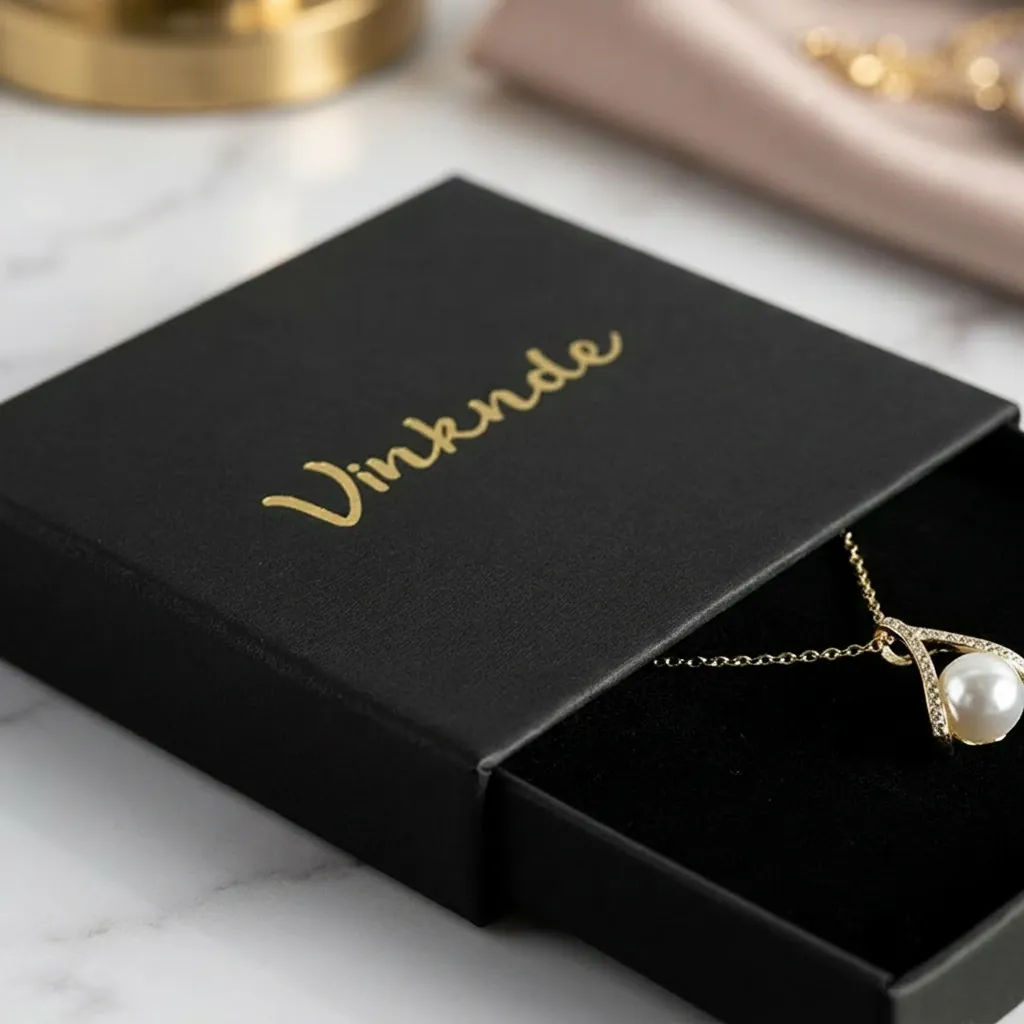 Custom Black Drawer Box for Necklaces 2