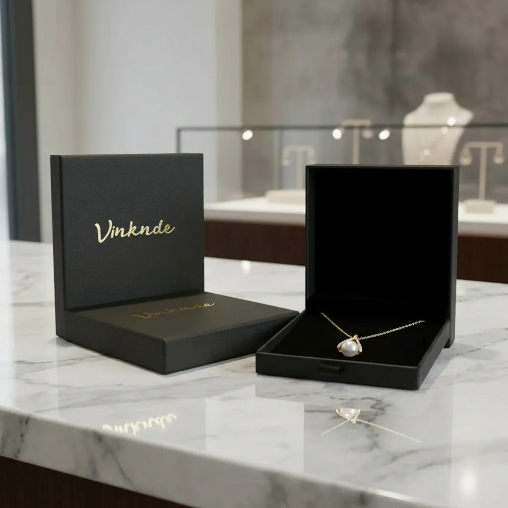 Custom Black Drawer Box for Necklaces 3