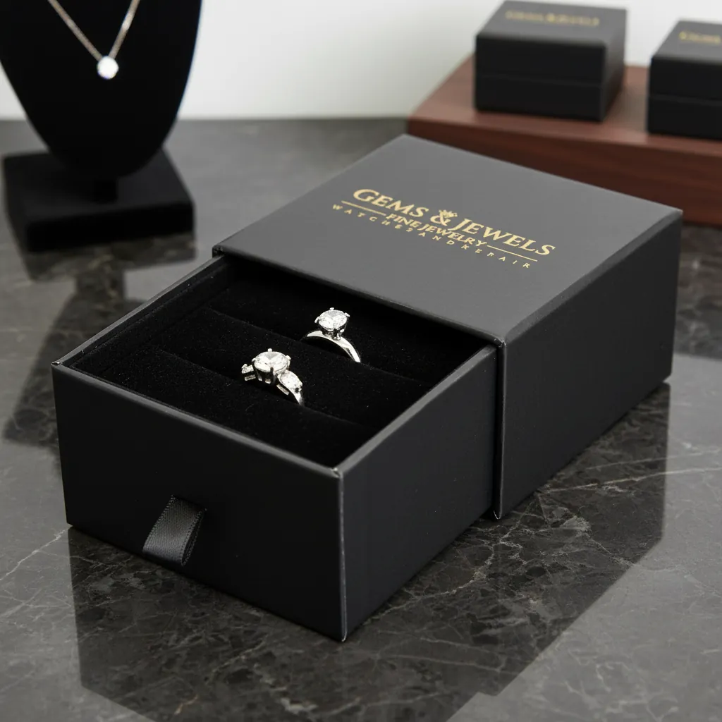 Custom Drawer Rigid Box for Necklaces 1