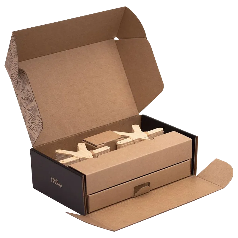 Custom Kraft Corrugated Mailer with Inserts