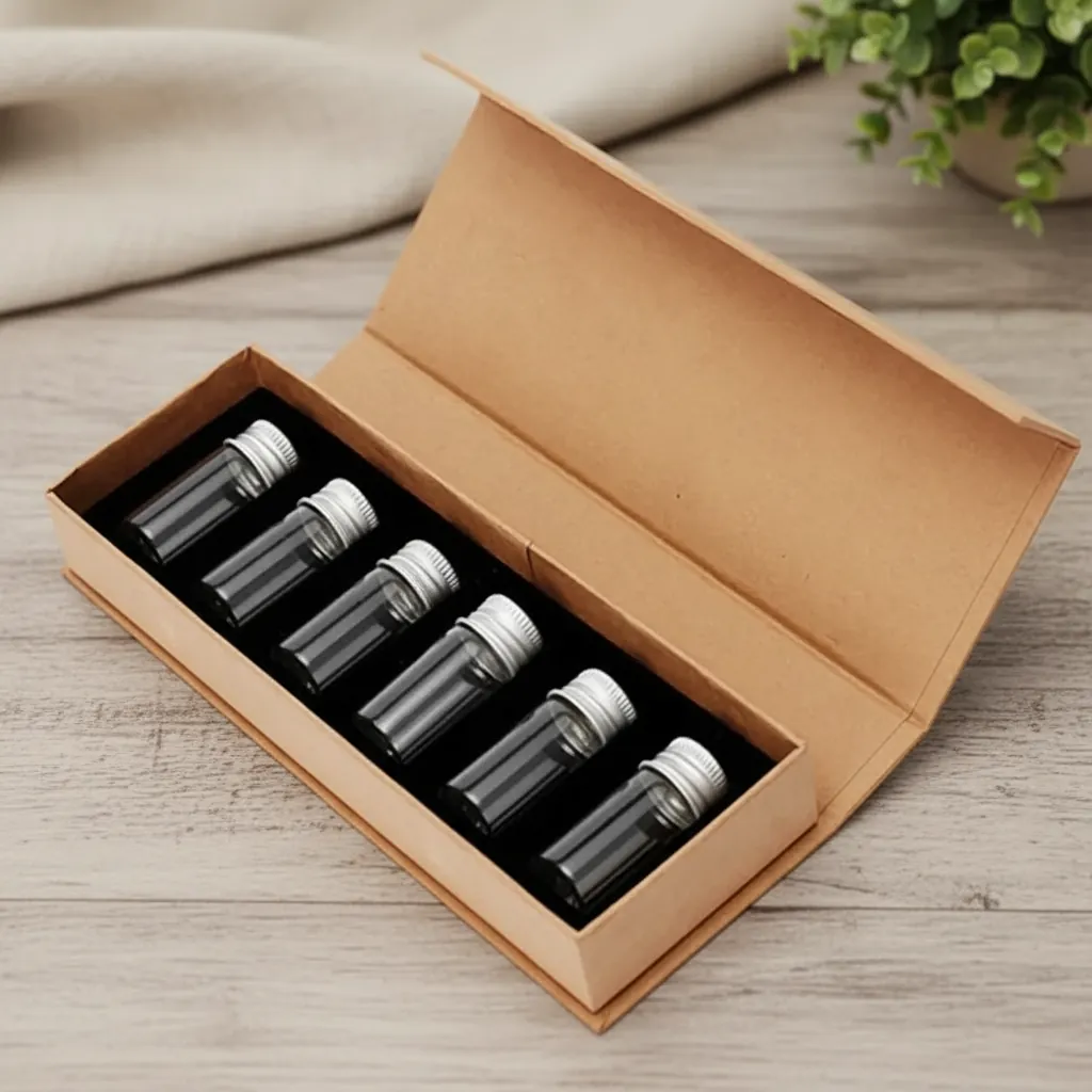 Custom Kraft Magnetic Box for Essential Oil