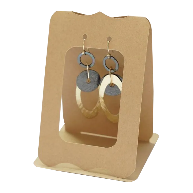 Custom Kraft Easel Display Card for Jewelry