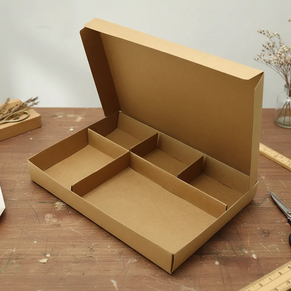 Custom Kraft Carton with Internal Dividers 1
