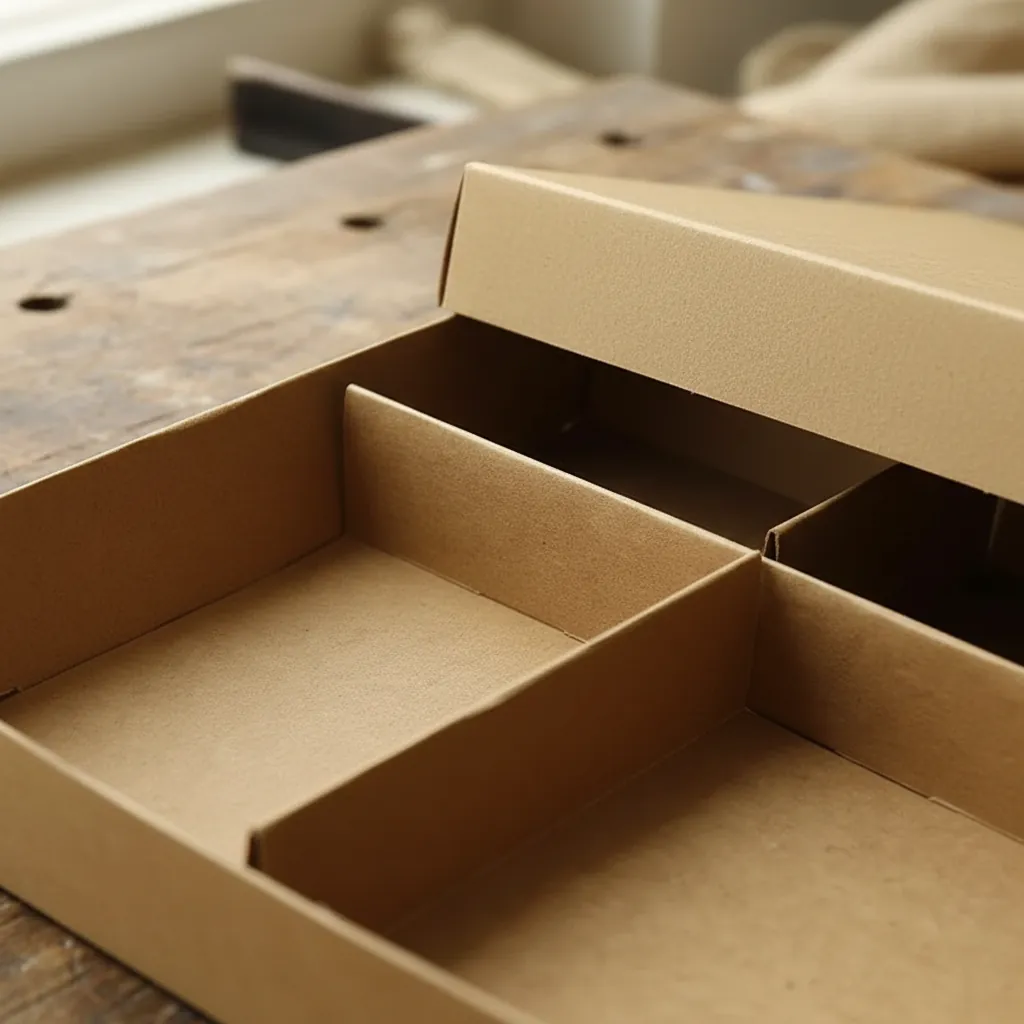 Custom Kraft Carton with Internal Dividers 2