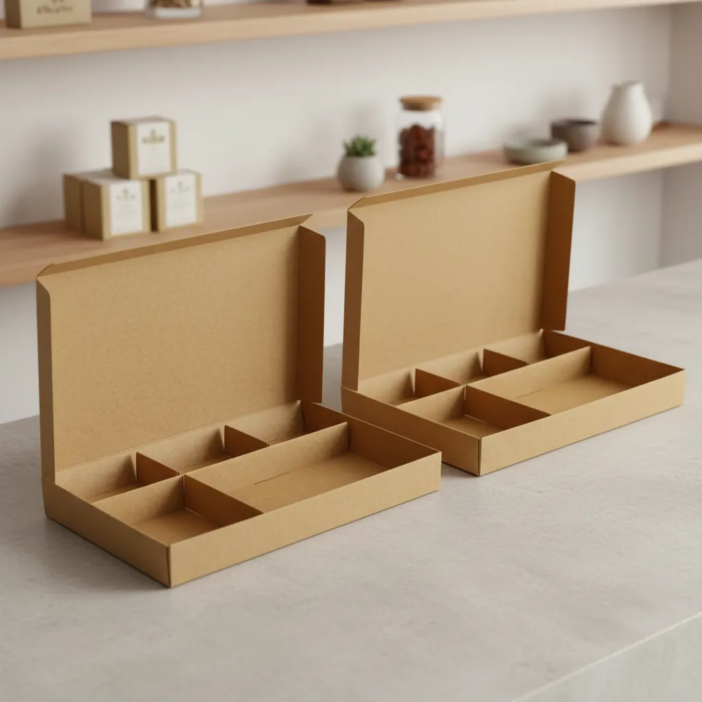 Custom Kraft Carton with Internal Dividers 3