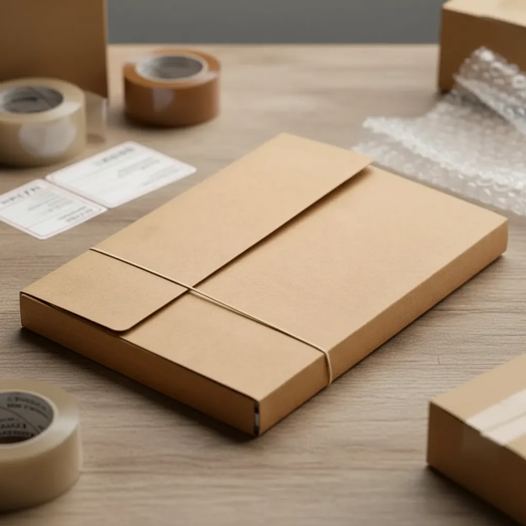 Custom Kraft Envelope Mailer with Elastic Band 1