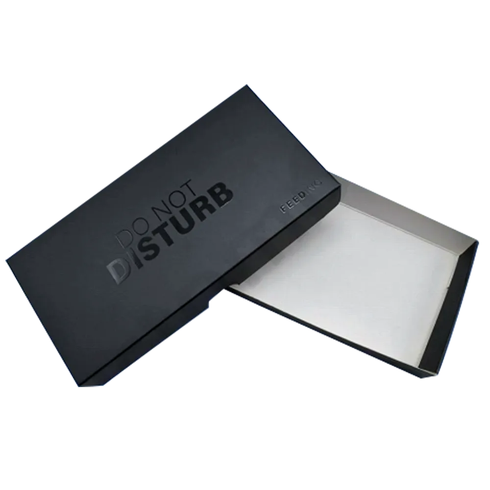 Spot UV Matte Black Sleeve Box