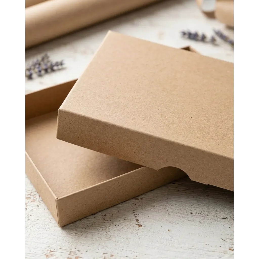 Blank Kraft Sleeve and Tray Box 2