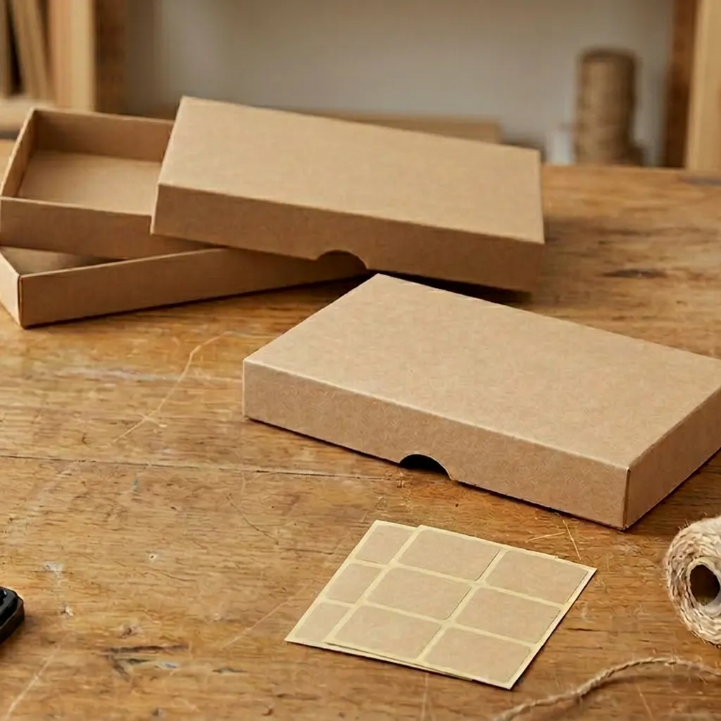 Blank Kraft Sleeve and Tray Box 3