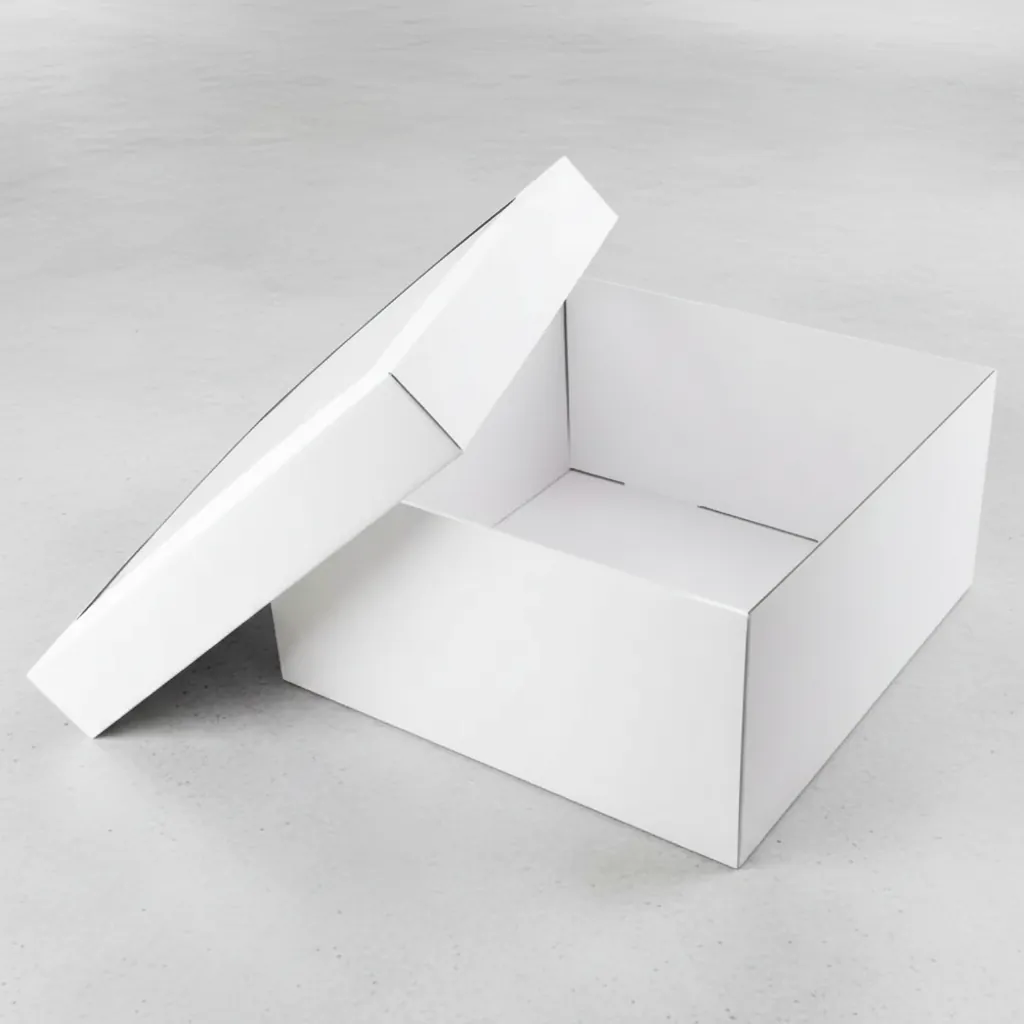 Blank White Base and Lid Box 1
