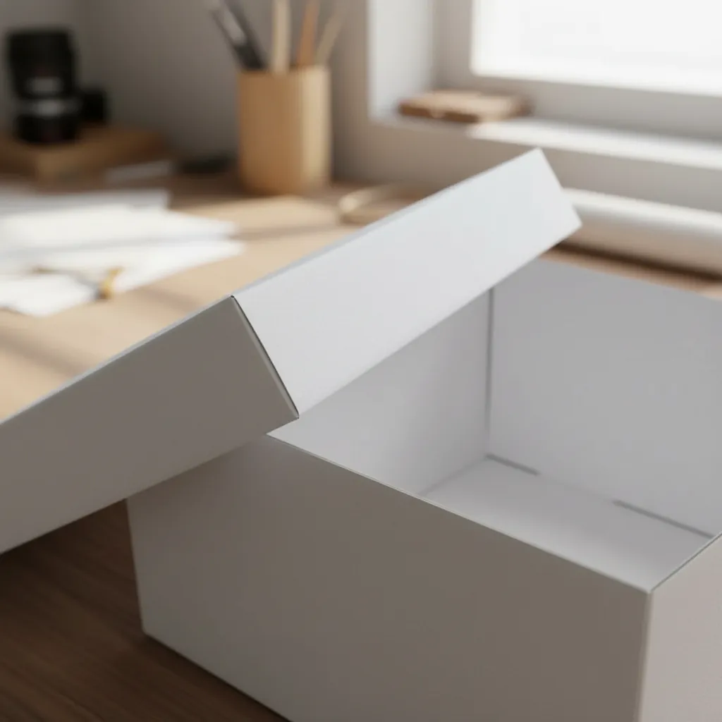 Blank White Base and Lid Box 2