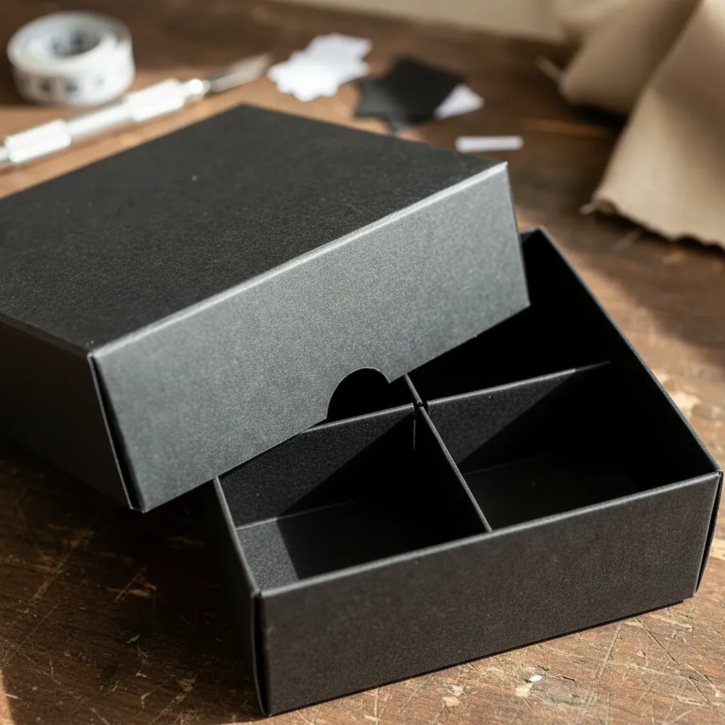 Divided Kraft Base and Lid Box 2