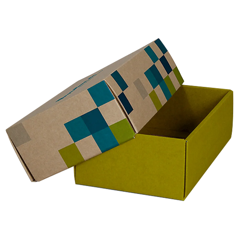 Two-Tone Kraft Base and Lid Box