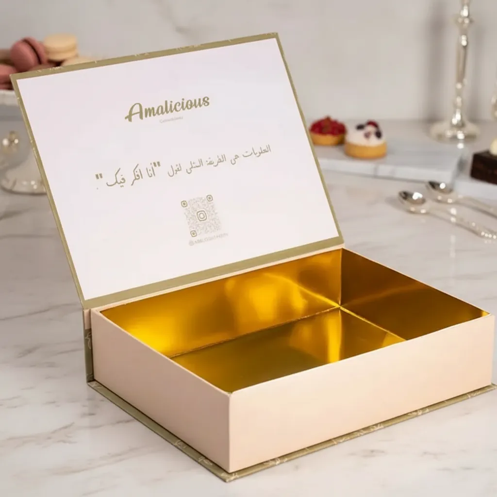 Gold Lined Confectionery Magnetic Rigid Box