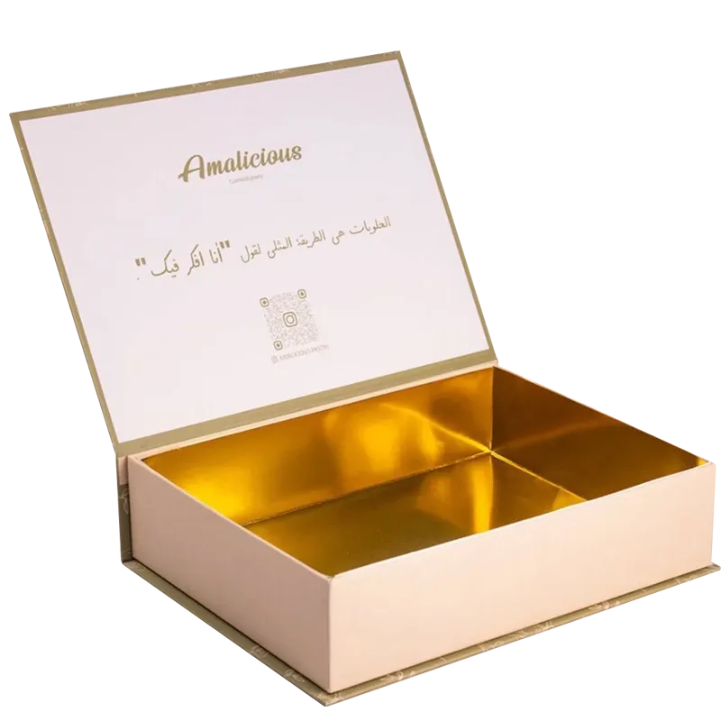 Gold Lined Confectionery Magnetic Rigid Box