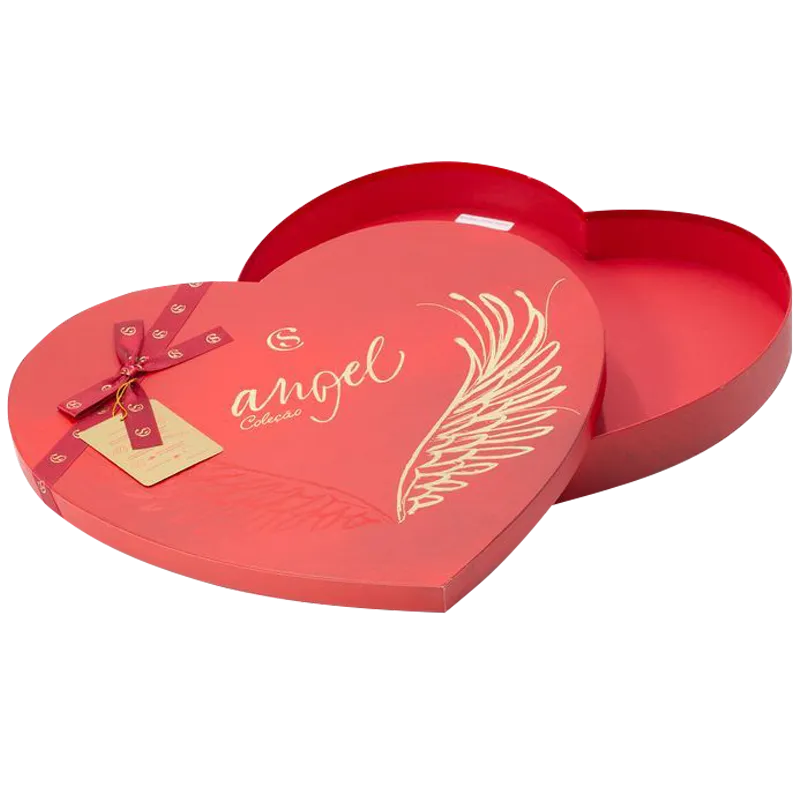 Custom Red Heart-Shaped Rigid Gift Box