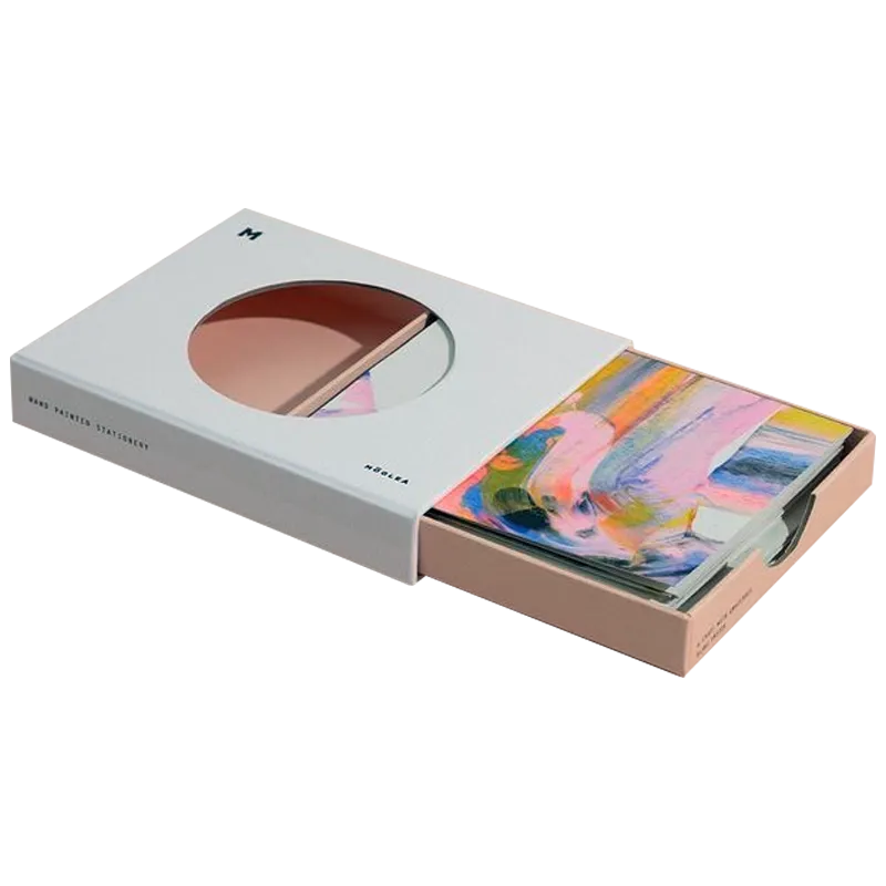 Custom Stationery Circular Window Drawer Box