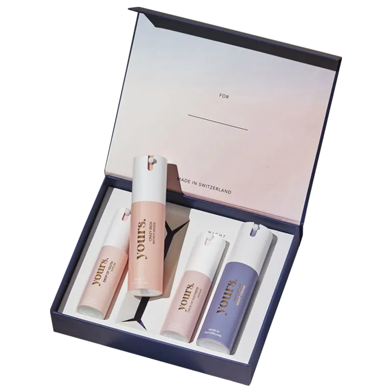 Custom Skincare Set Magnetic Reveal Box