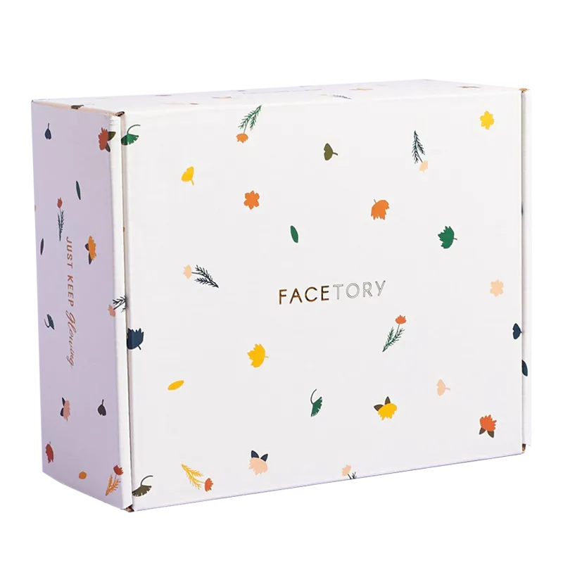 Custom Floral Printed Corrugated Beauty Mailer Box