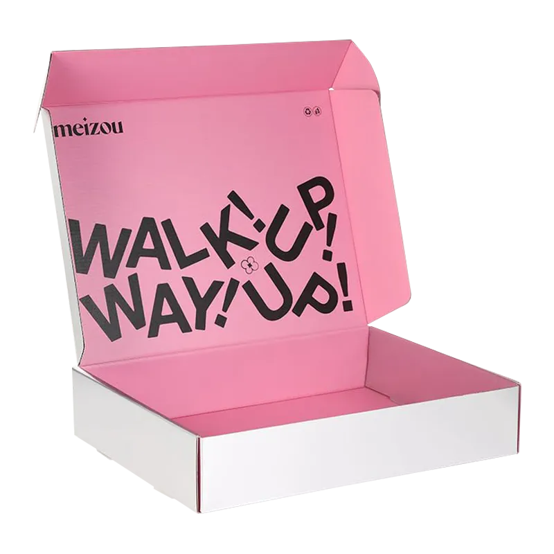 Custom Pink Printed Corrugated Beauty Mailer Box