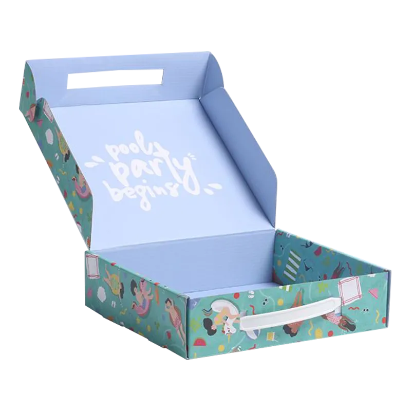 Custom Pool Party Printed Corrugated Mailer Box