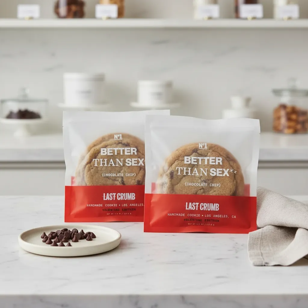 Frosted Flat Mylar Pouch for Cookies 3