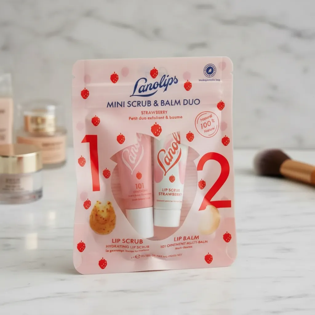 Clear Window Flat Pouch for Lip Balms 1