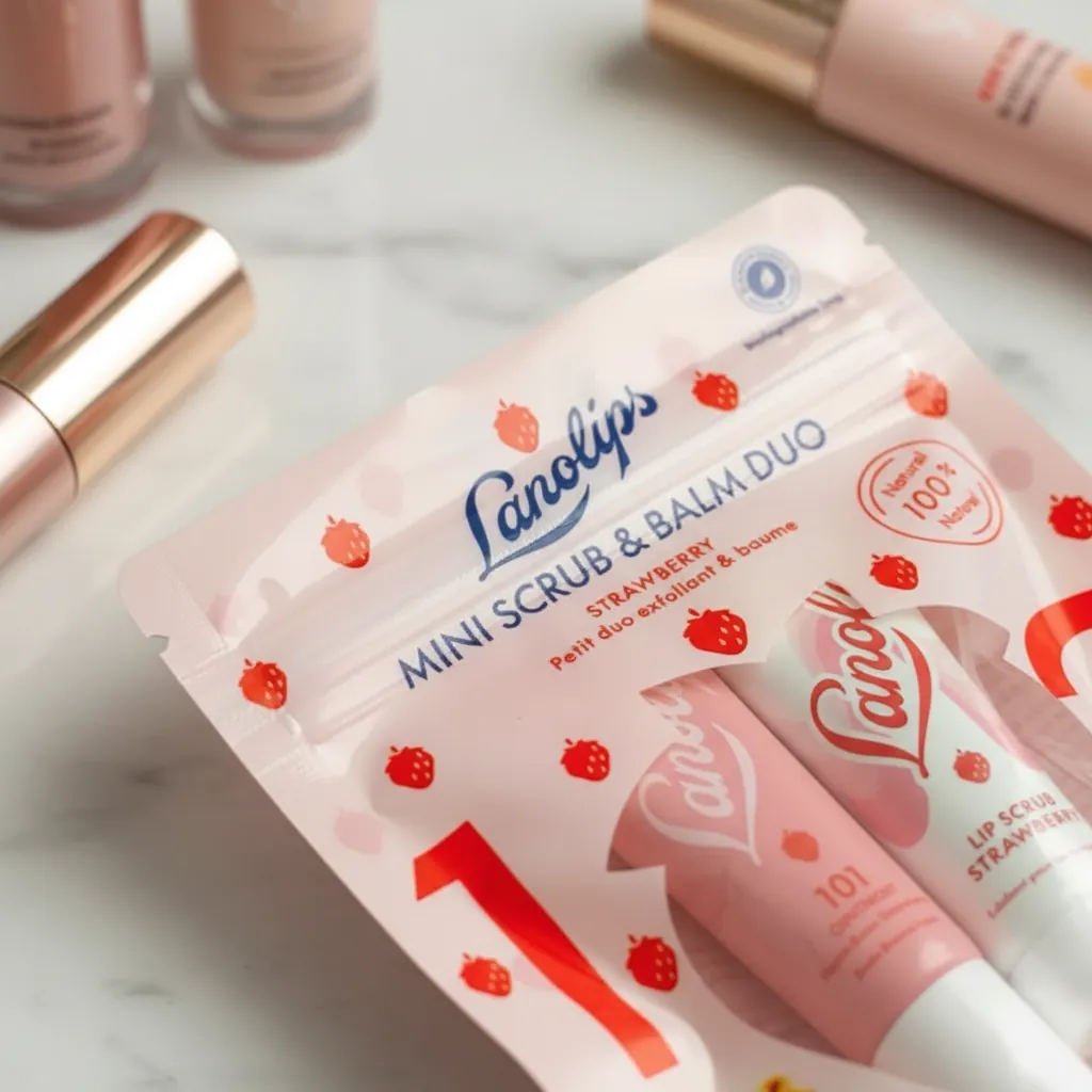 Clear Window Flat Pouch for Lip Balms 2