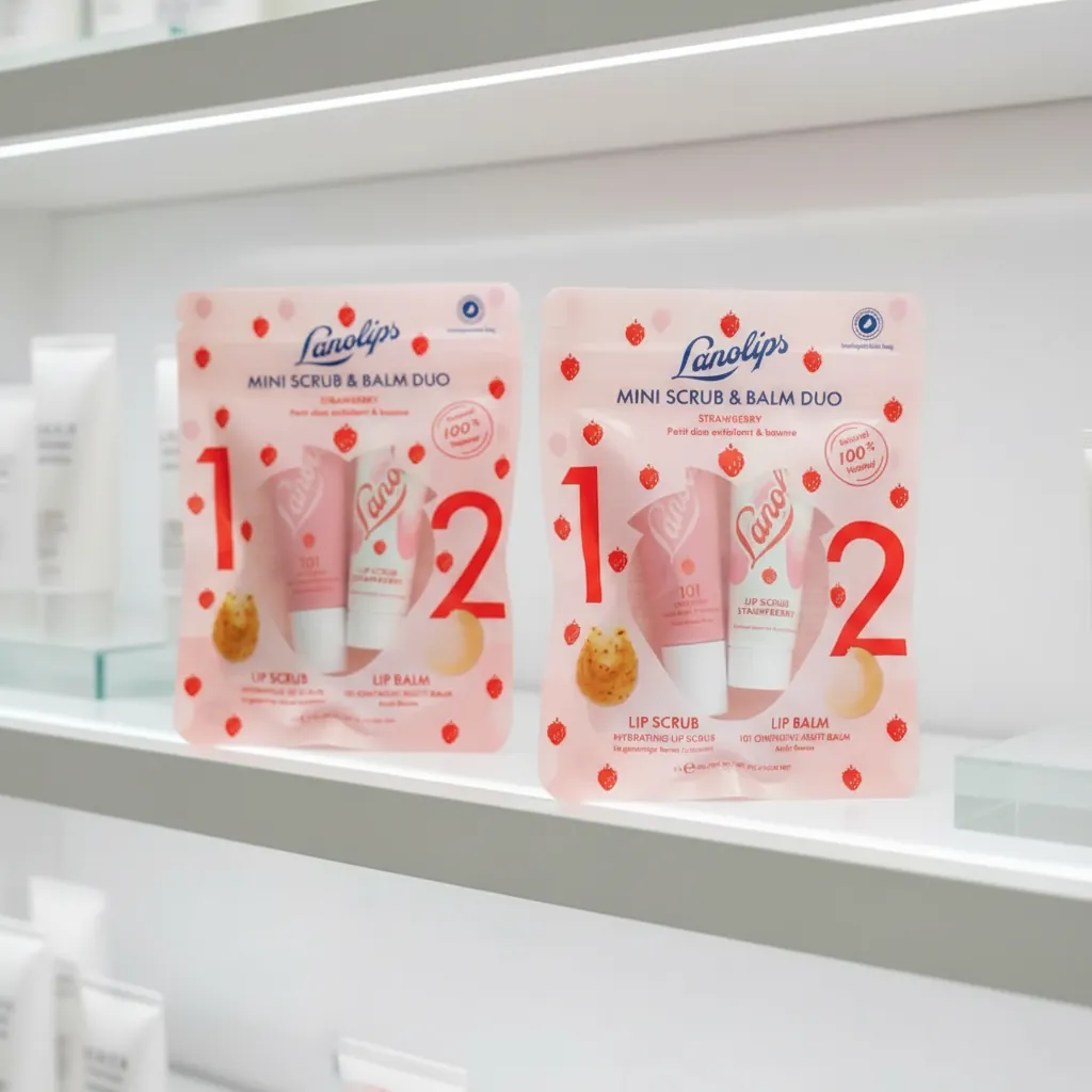 Clear Window Flat Pouch for Lip Balms 3