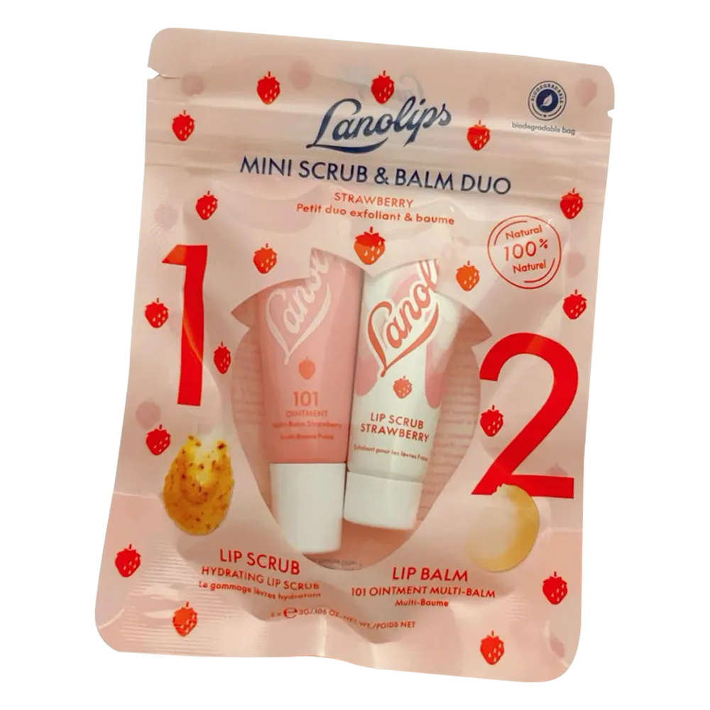 Clear Window Flat Pouch for Lip Balms