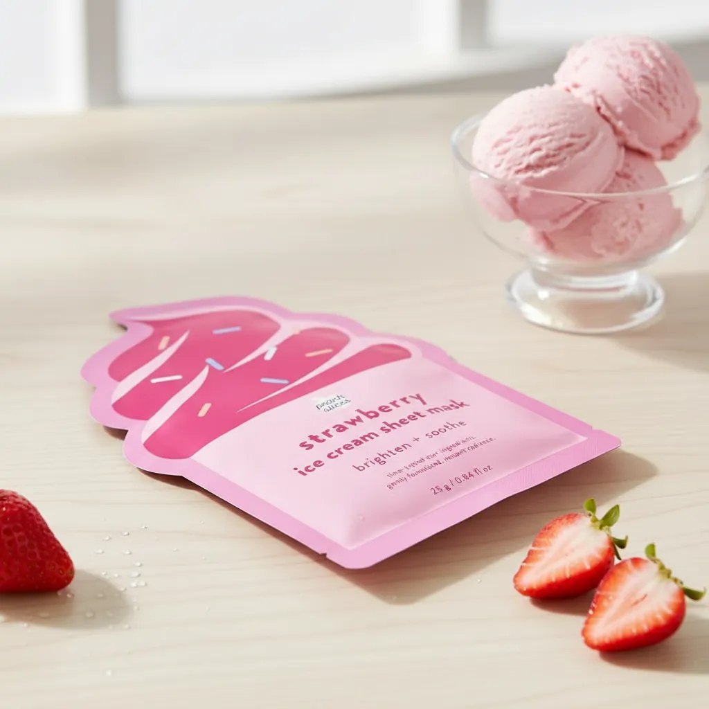 Die-Cut Shaped Mylar Pouch for Face Masks 2