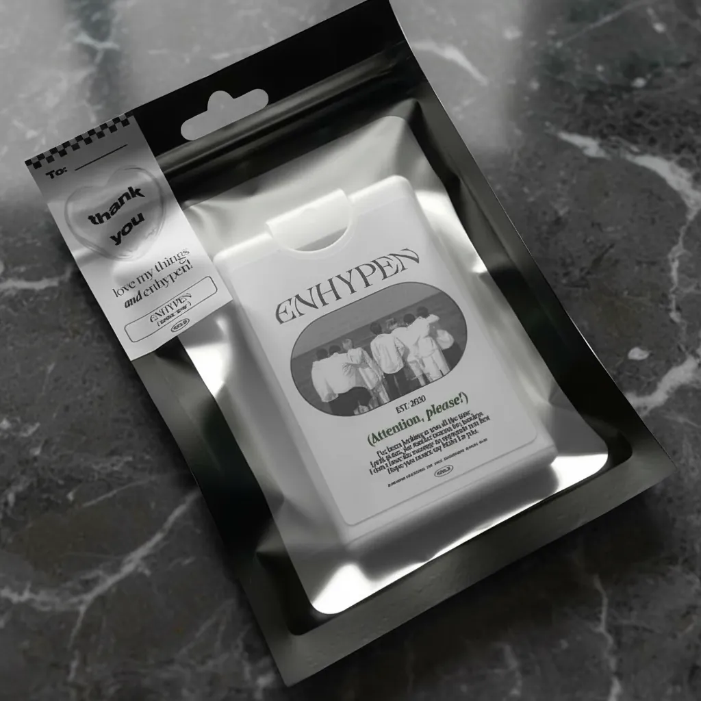 Clear Front Flat Pouch for Merchandise