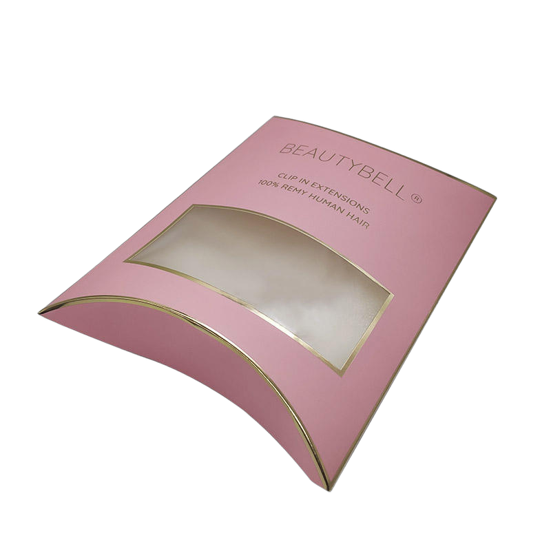 Pink Pillow Box with Clear Window