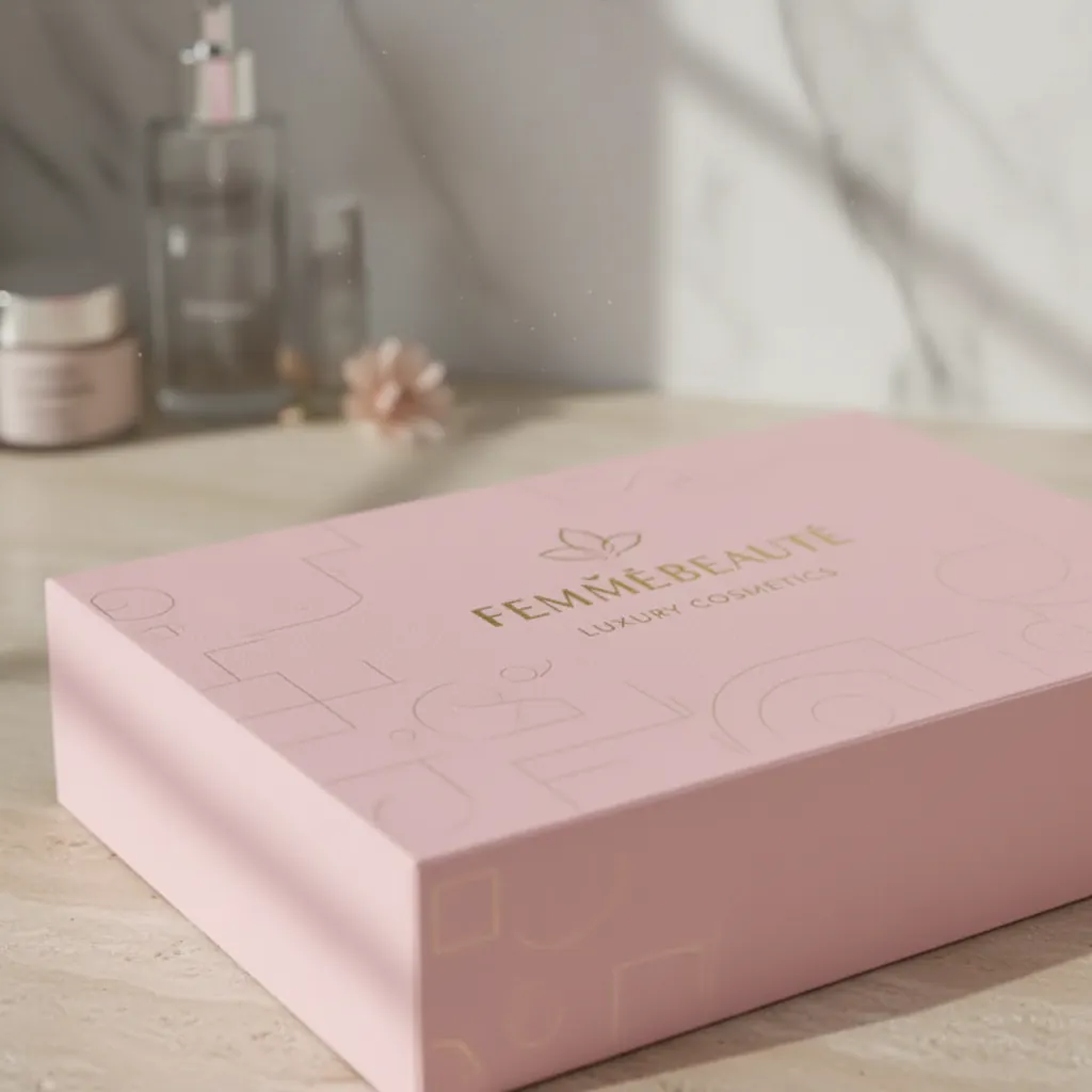 Custom Cosmetics Foil Sleeve Tray Box 2