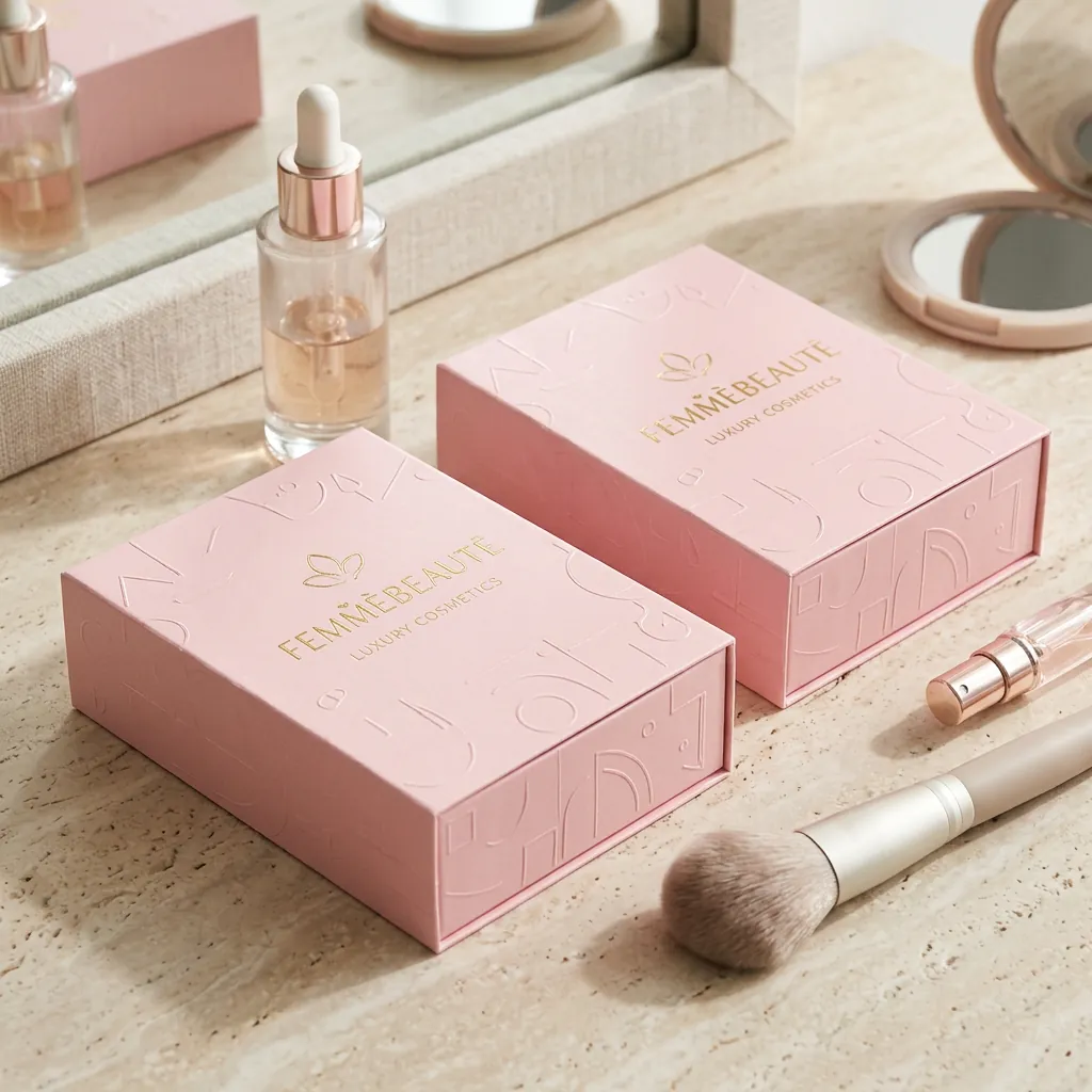 Custom Cosmetics Foil Sleeve Tray Box 3