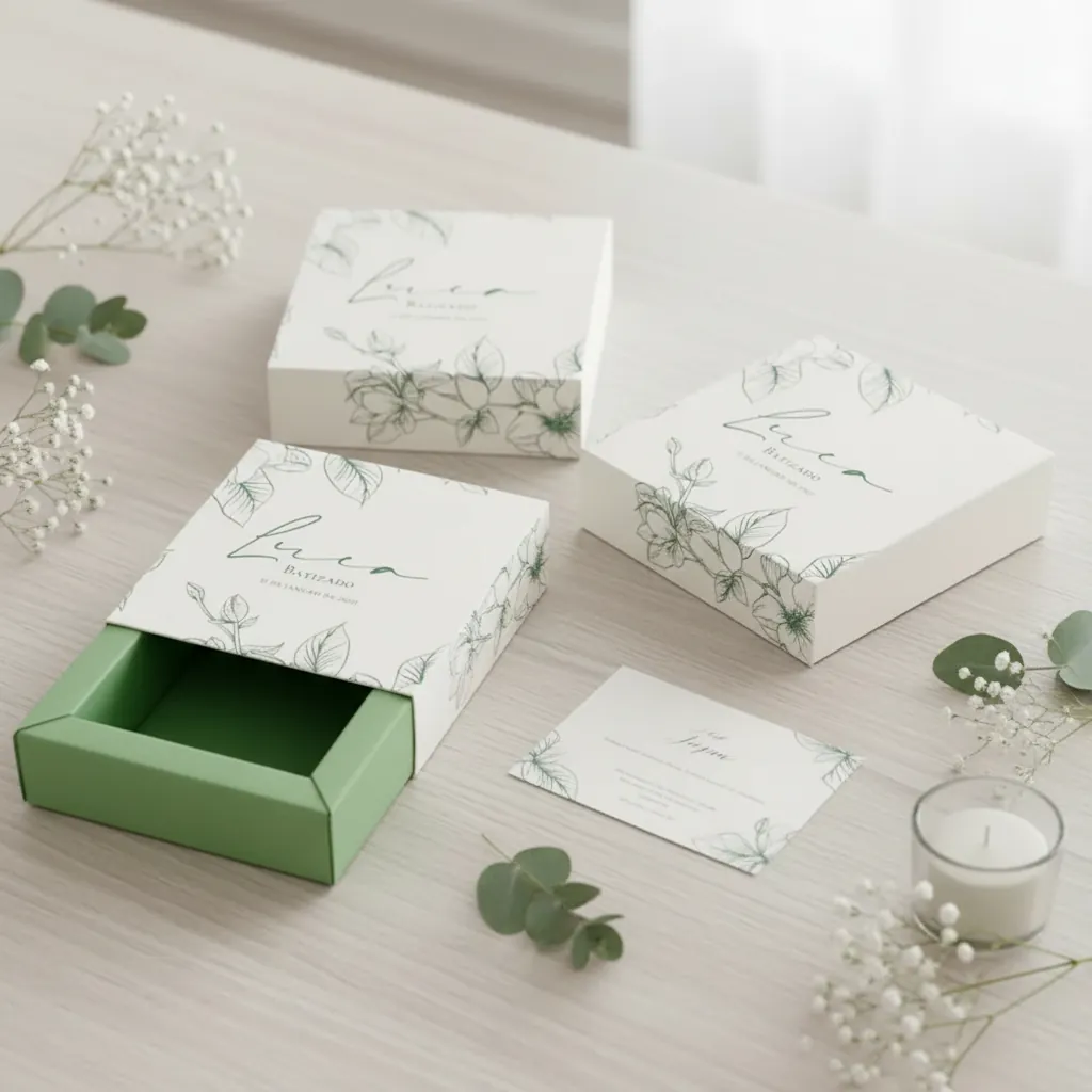 Custom Event Botanical Sleeve Tray Box 3