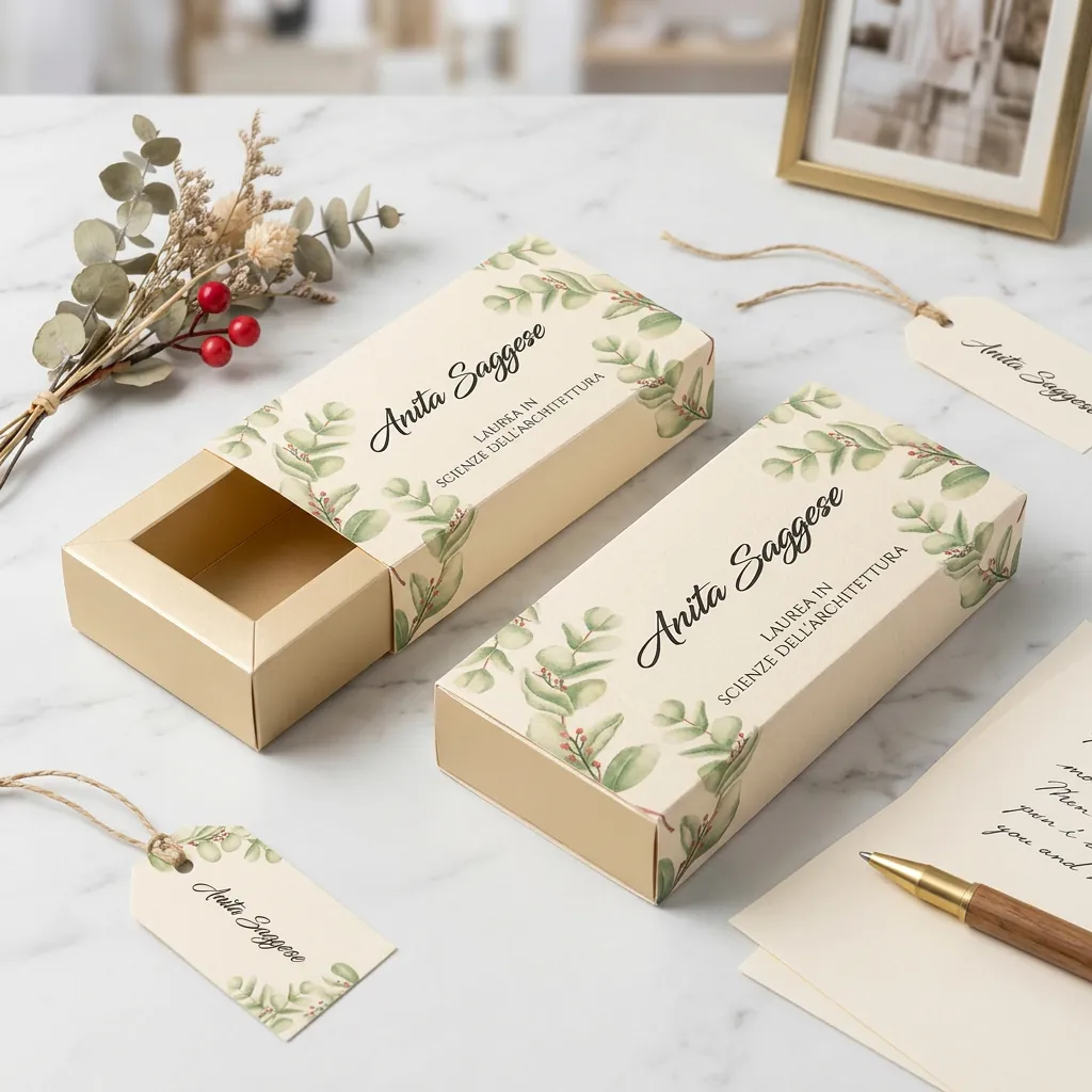 Custom Keepsake Botanical Sleeve Tray Box 3