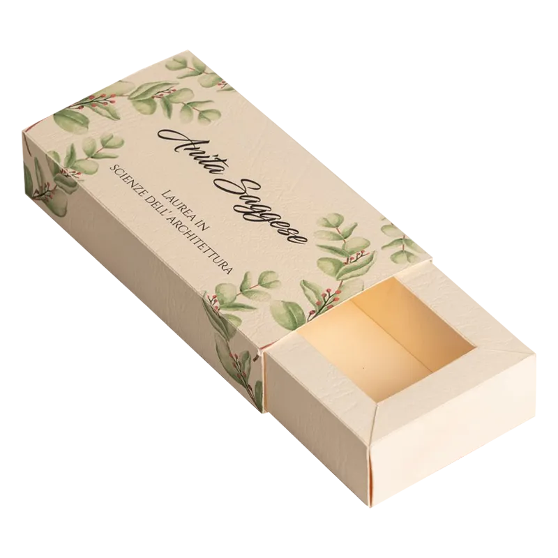 Custom Keepsake Botanical Sleeve Tray Box