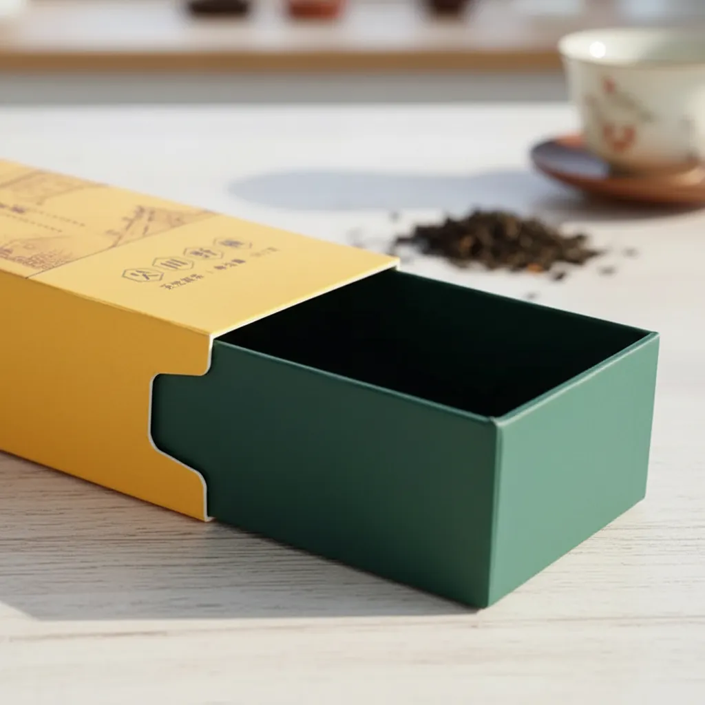 Custom Tea Artisan Sleeve Tray Box 2