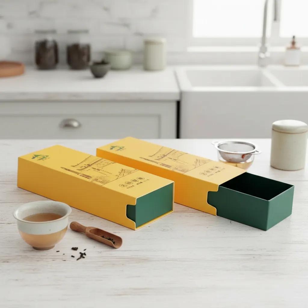 Custom Tea Artisan Sleeve Tray Box 3