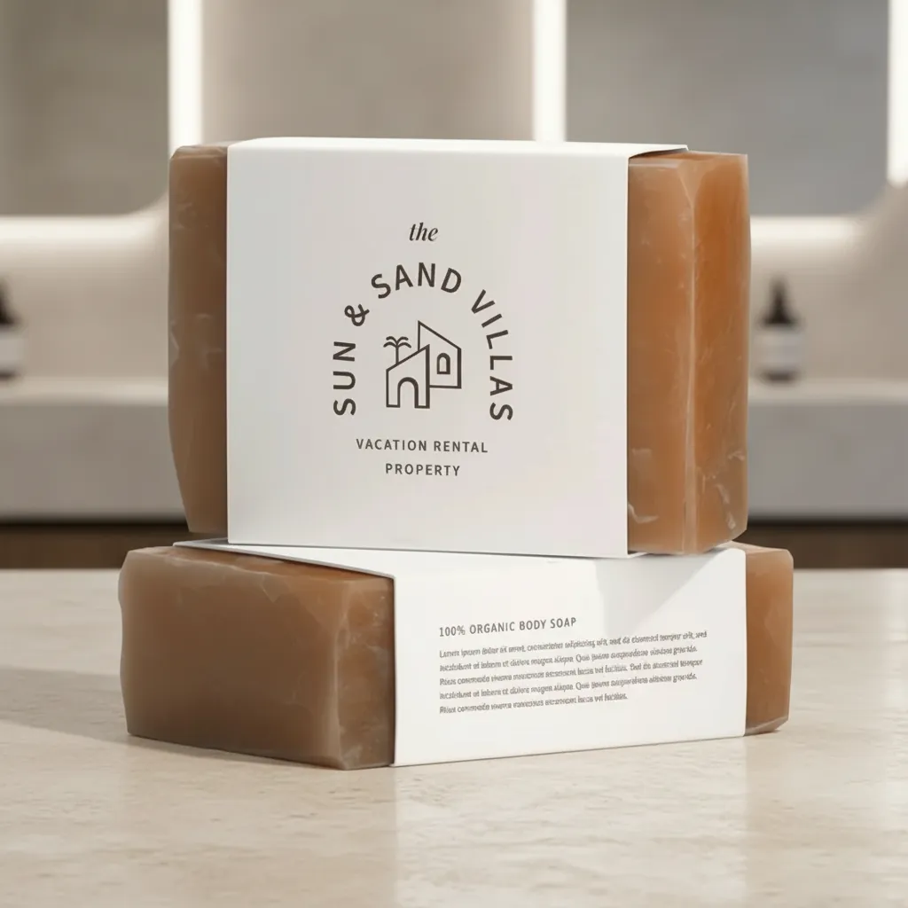 Custom Vacation Rental Belly Band Soap 1
