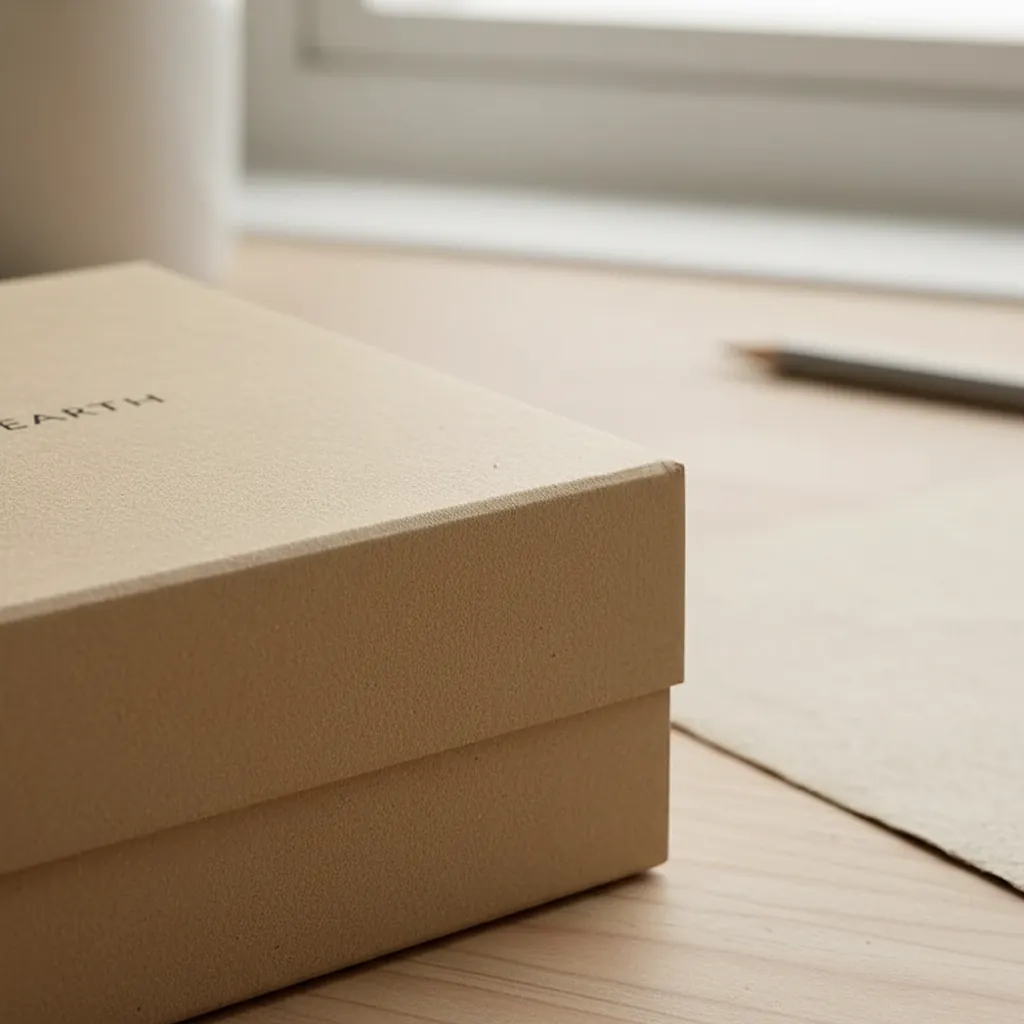 Kraft Rigid Notebook Box with Belly Band 2