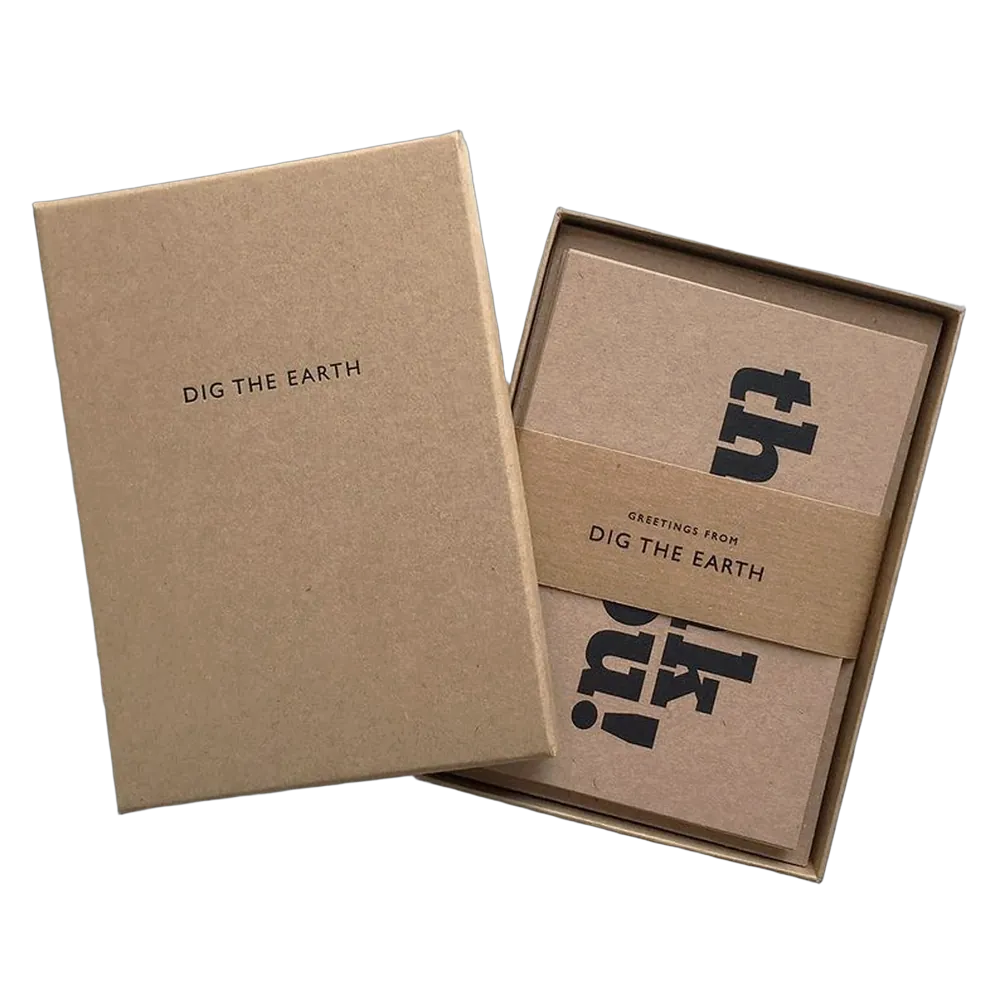 Kraft Rigid Notebook Box with Belly Band