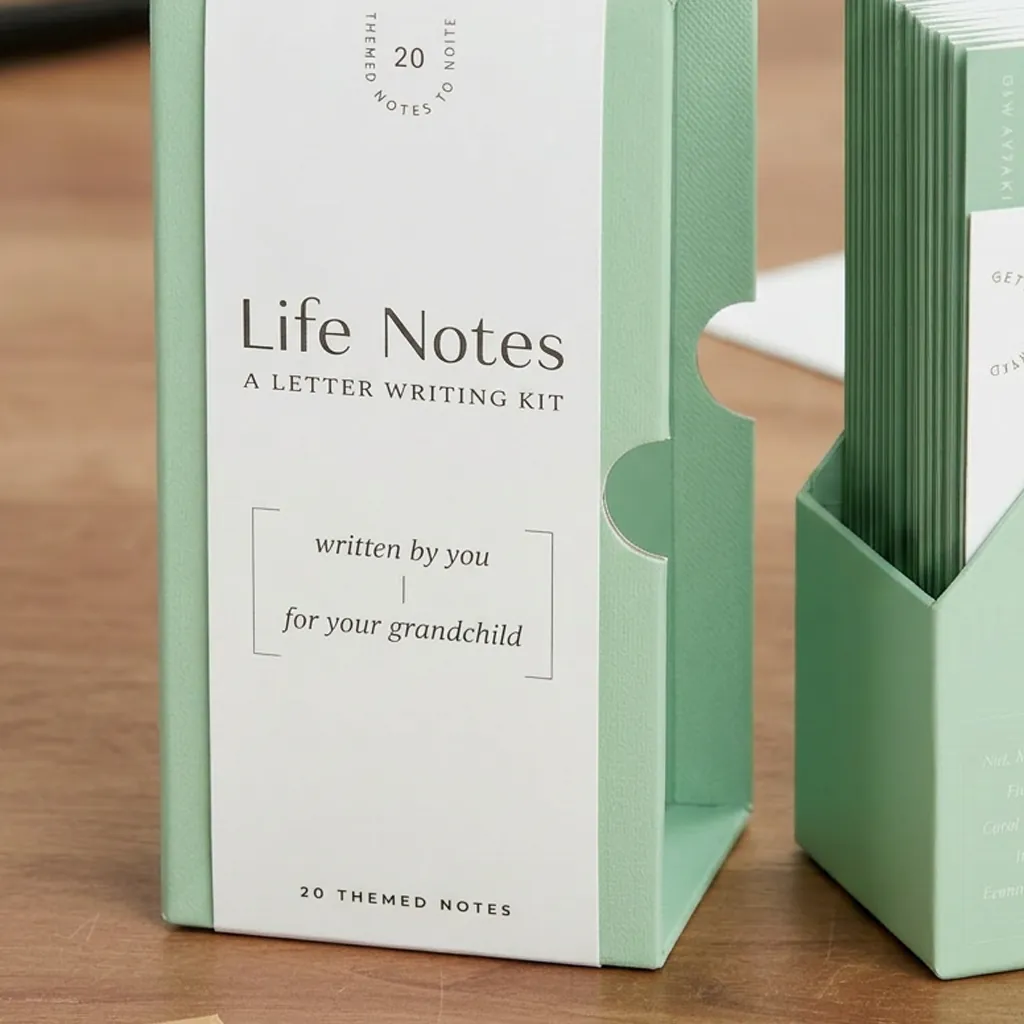 Mint Green Rigid Slipcase Stationery Display Box 2